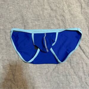 N2N Bodywear Blue Pouch Bikini Swim Briefs Size Large NWT Sporty